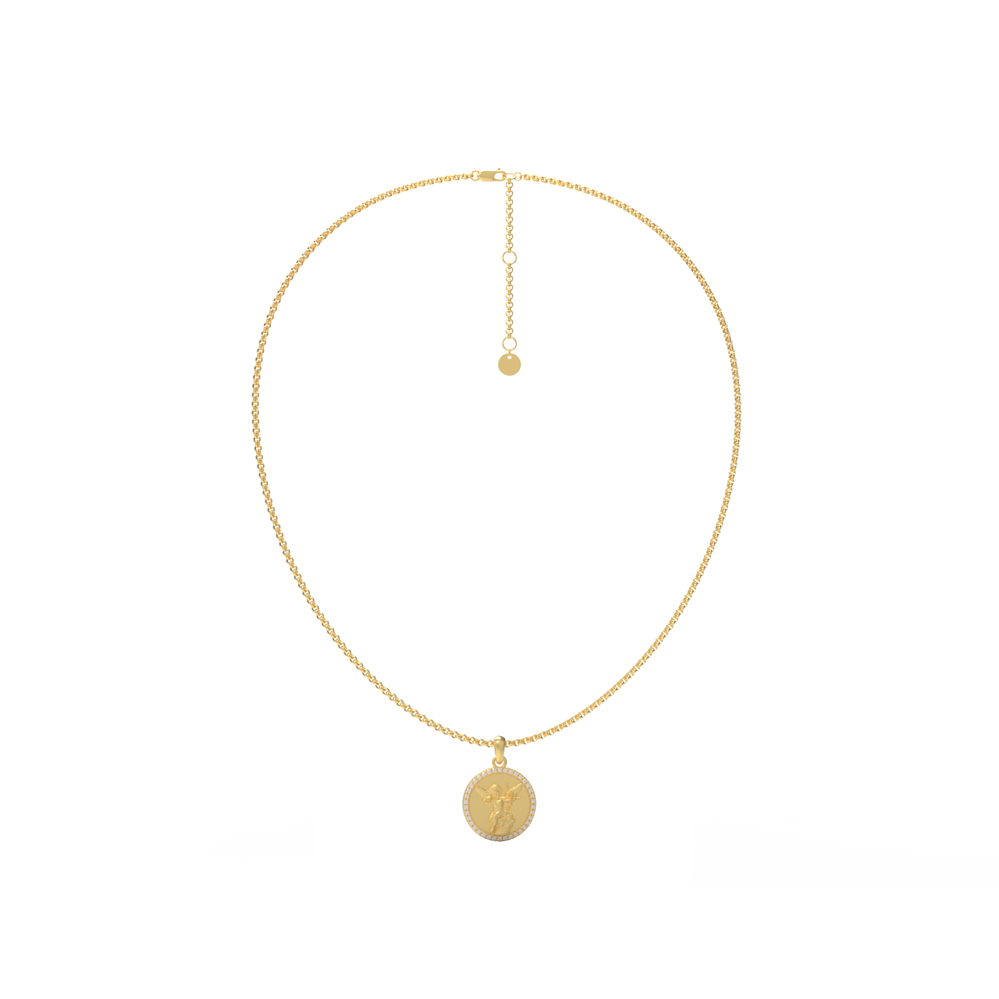 Custom Relief Necklace – Photo Engraved Halo Pendant, Memorial and Faith Jewelry with Back Engraving