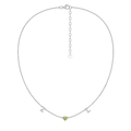 Collier Cœur Pierre de Naissance Personnalisé | Bijoux Initiale Personnalisable SN022BR