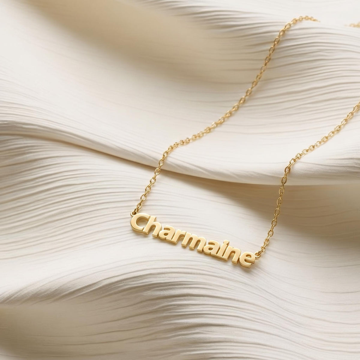 Personalized Name Necklace with Spark Accents - S925 Sterling Silver