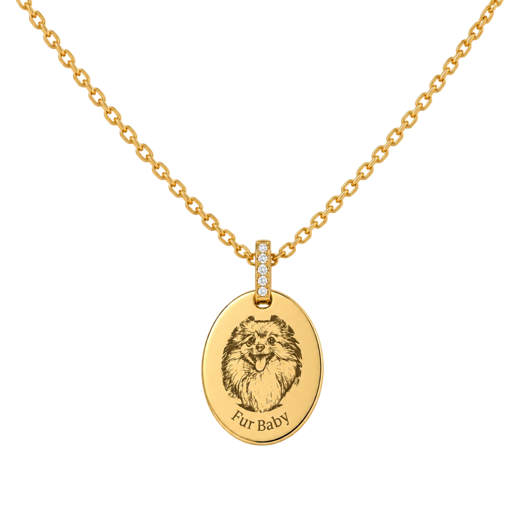 Personalized Pet Portrait Necklace-s925 sterling silver