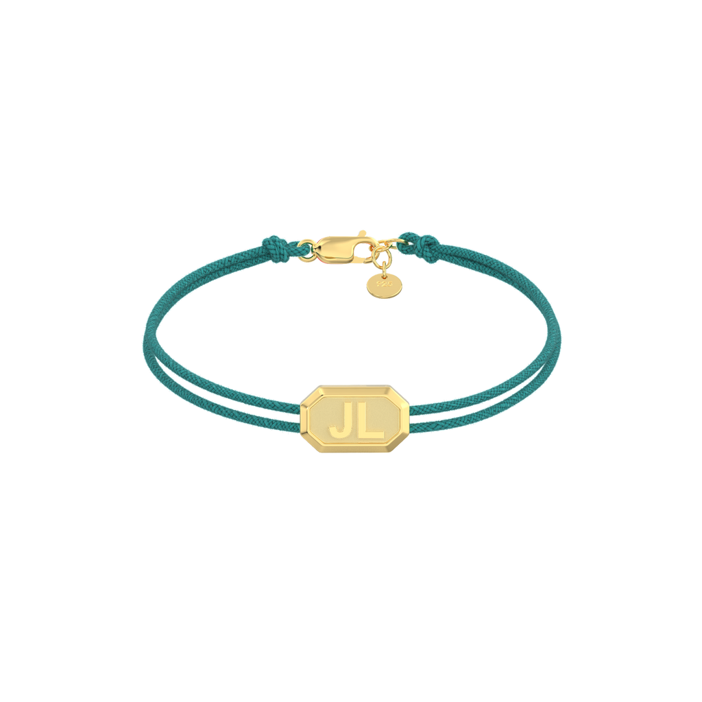 Custom Initial Bracelet with Faceted Beads – Personalized Name Jewelry Gift