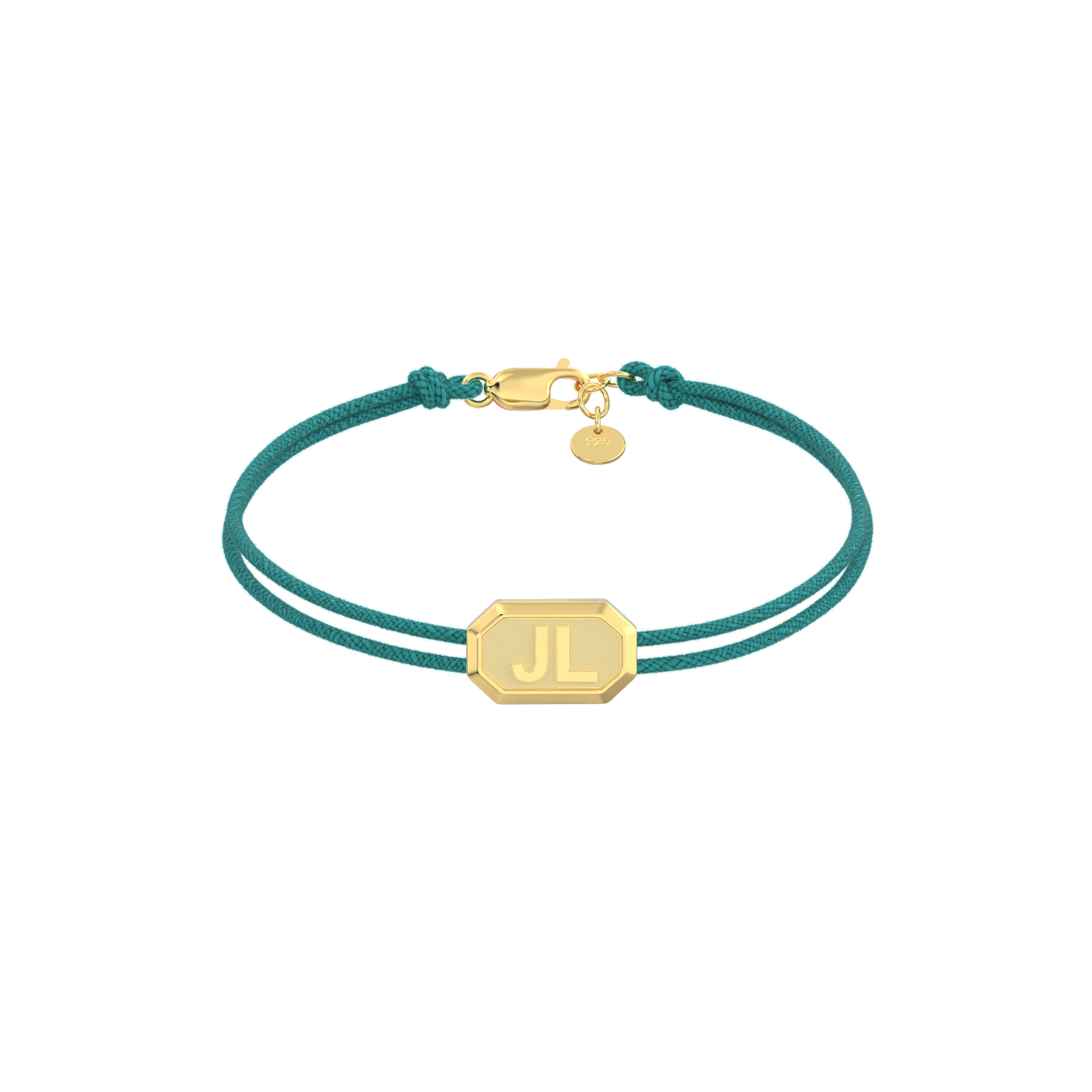 Custom Initial Bracelet with Faceted Beads – Personalized Name Jewelry Gift