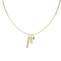 Personalized Name and Birthstone Necklace | Custom Charm Jewelry SN023BR