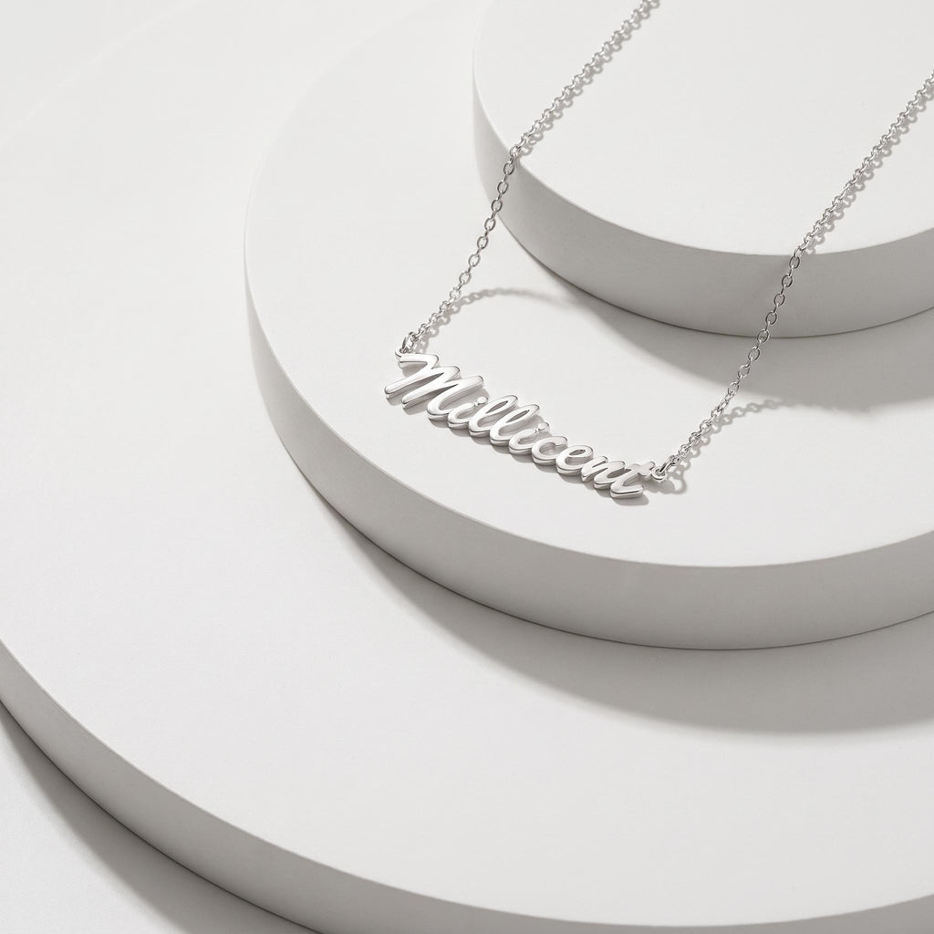 Personalized Cursive Name Necklace - S925 Sterling Silver