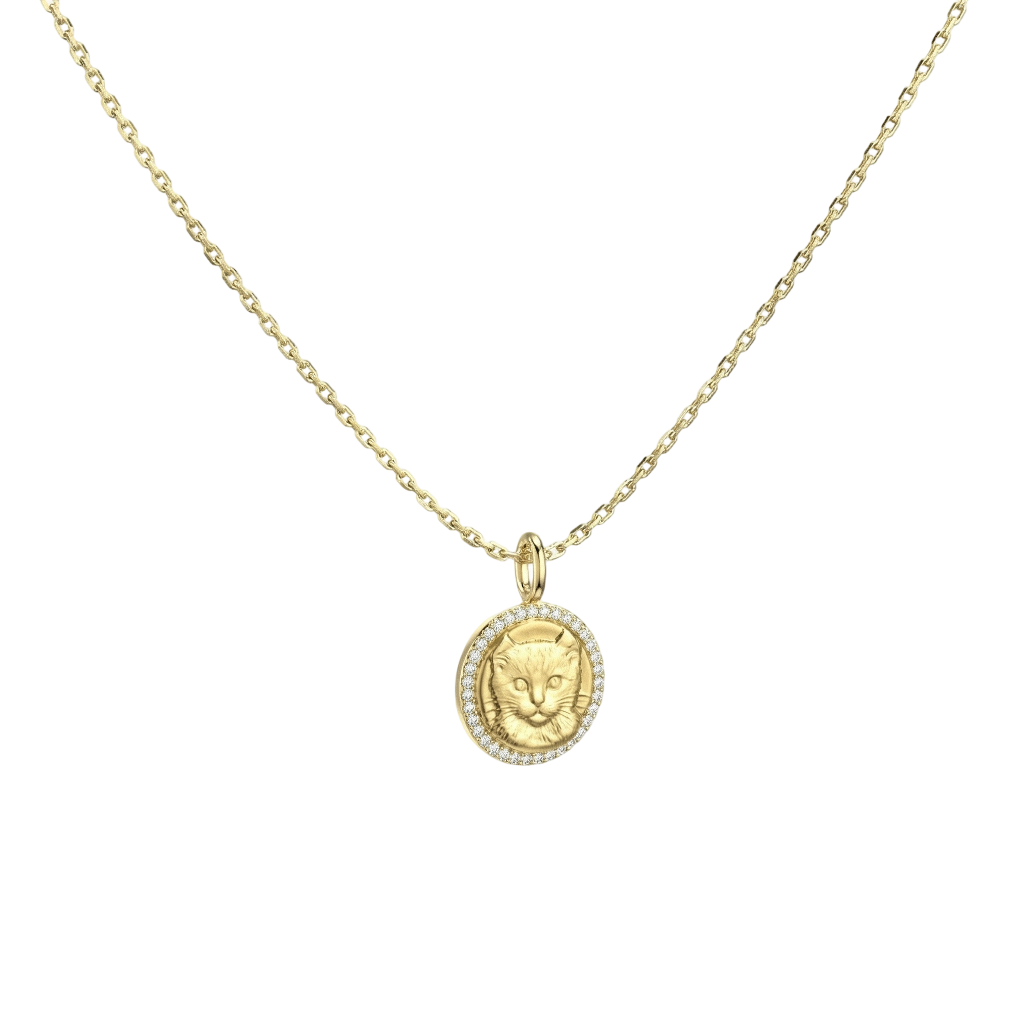Custom Pet Photo Relief Pendant | 18K Gold Personalized Pet Memorial Necklace for Dog and Cat Lovers