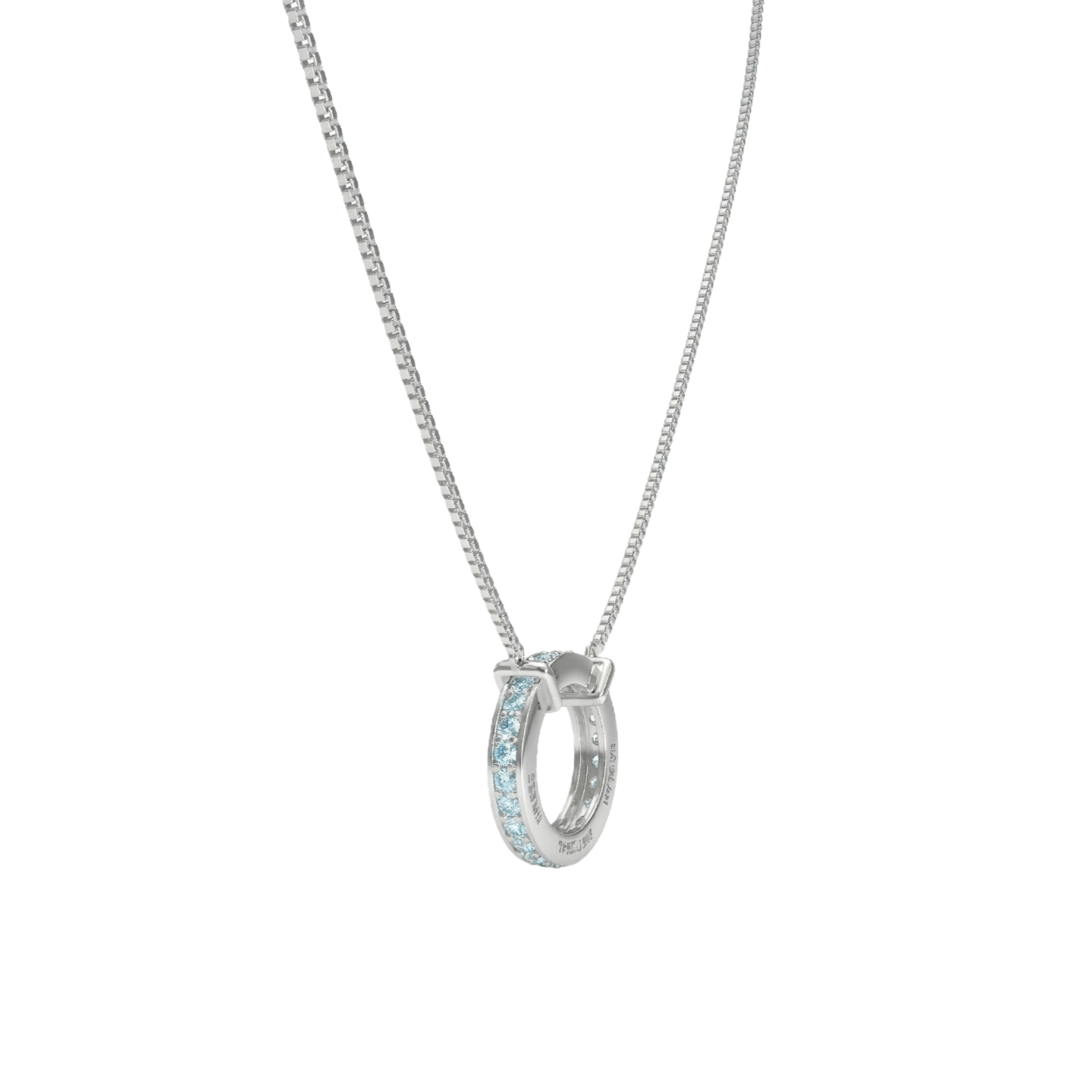 Custom Engraved Family Name Necklace with Birthstones | Personalized Circle Pendant with 2–5 Names, Mother’s Day Gift