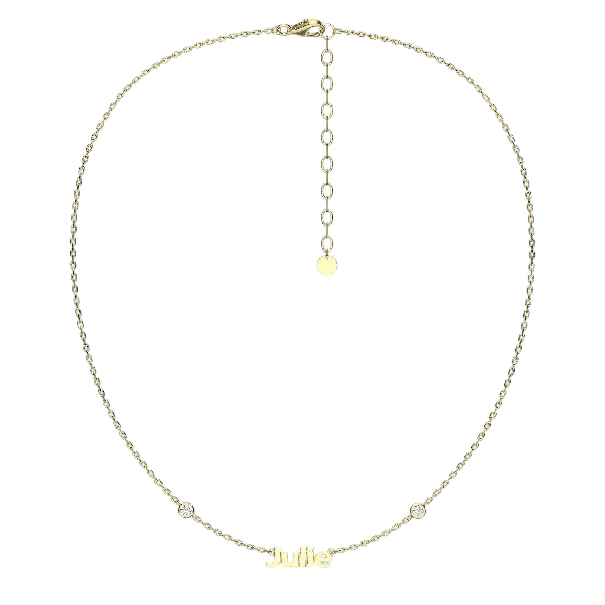 Name Necklace with Emotional Spark SN015B