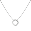 Custom Engraved Family Name Necklace with Birthstones | Personalized Circle Pendant with 2–5 Names, Mother’s Day Gift