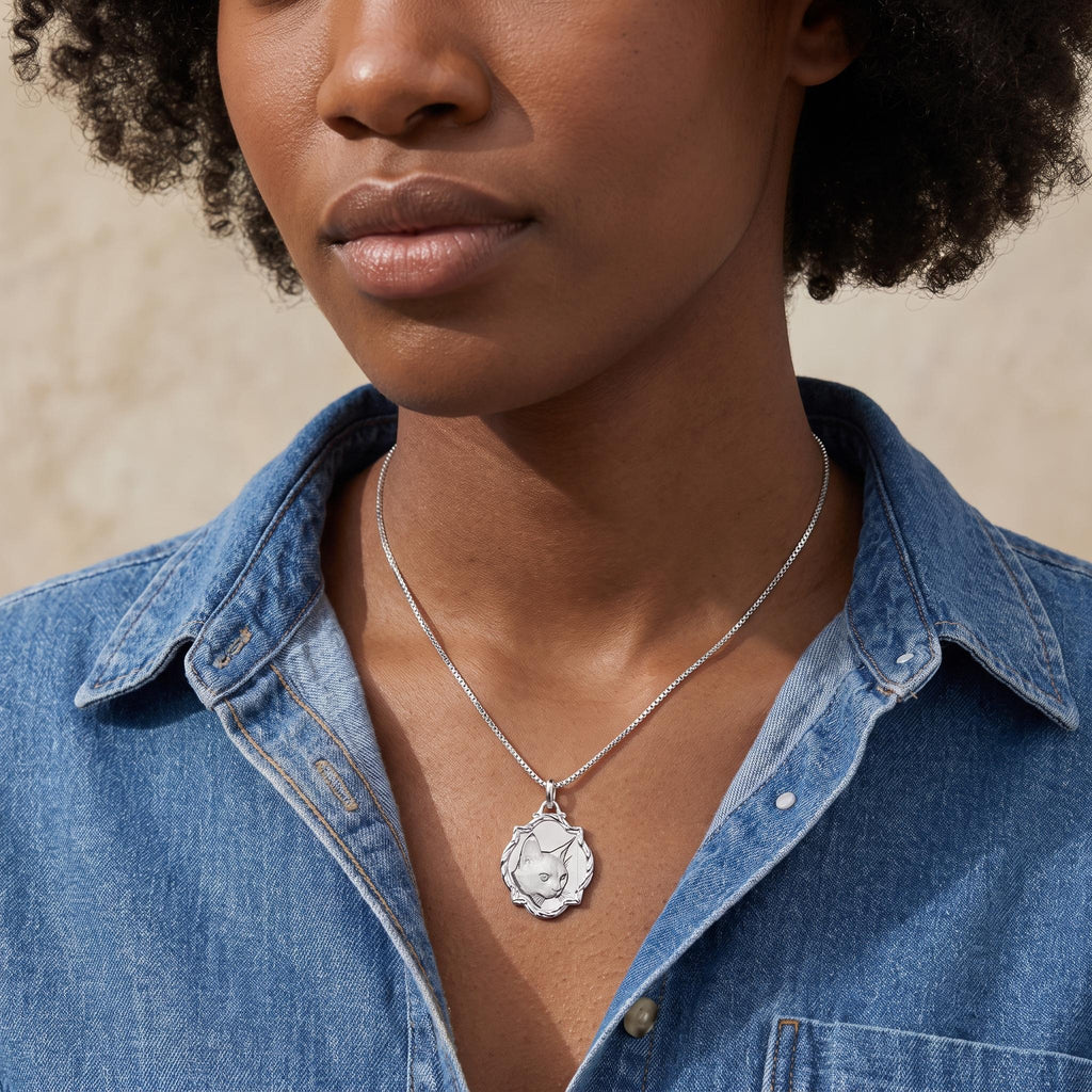 Pet Photo Relief Necklace-925 Sterling Silver