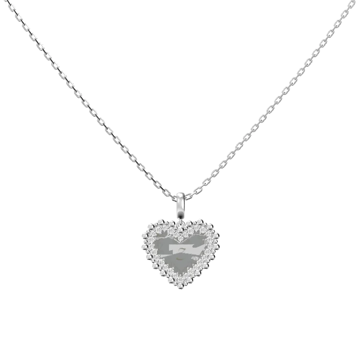Pendentif Cœur Personnalisé | Bijoux Message et Souvenir Personnalisés