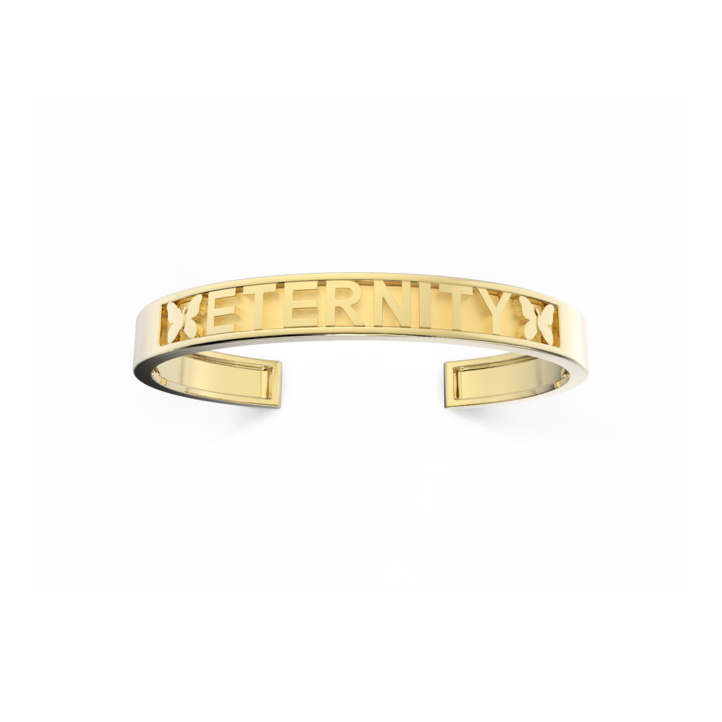 Modular Letter Cuff Bracelet | Personalized Name Bangle, 18K Gold Plated Adjustable Jewelry