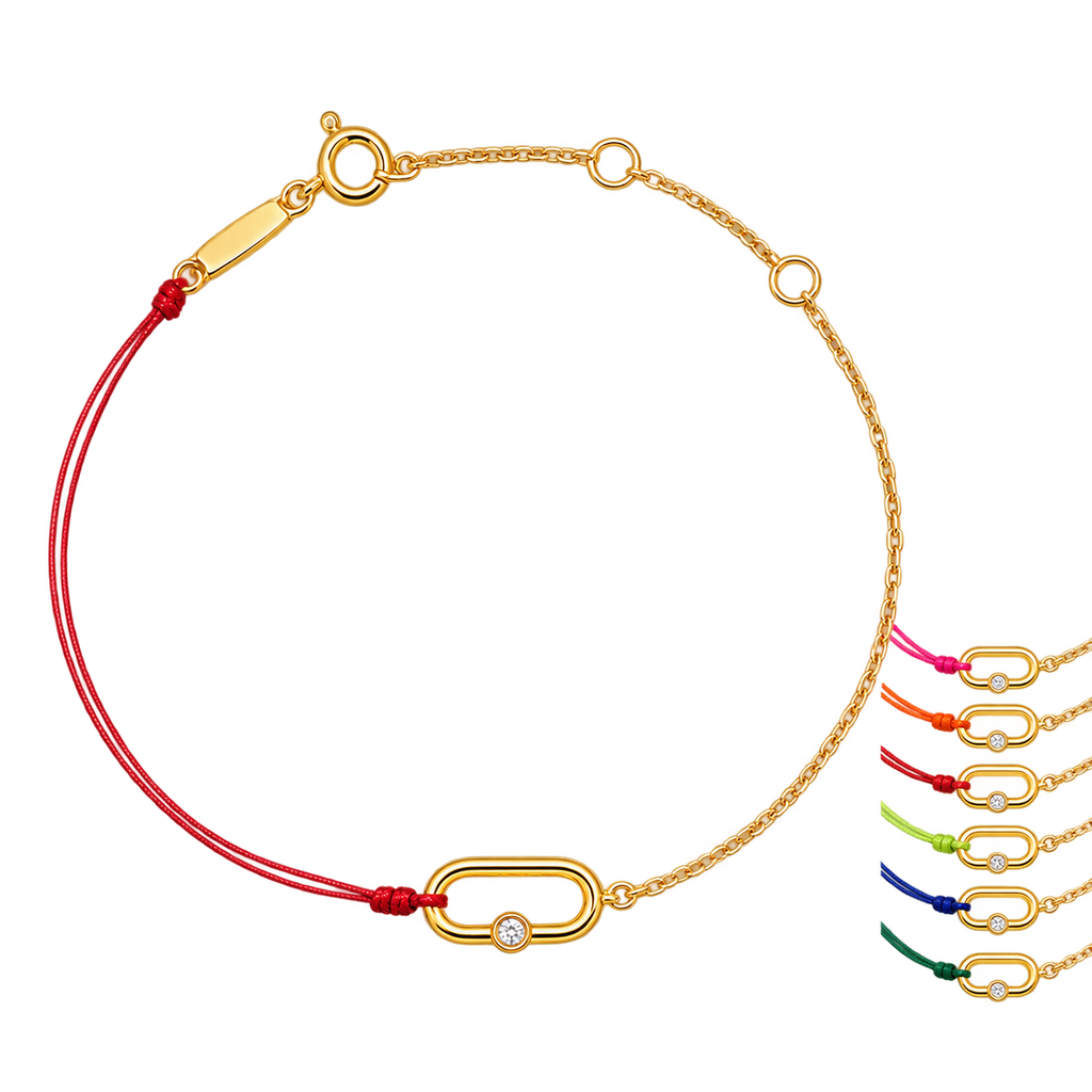 Geometric Link Lab Grown Diamond Bracelet