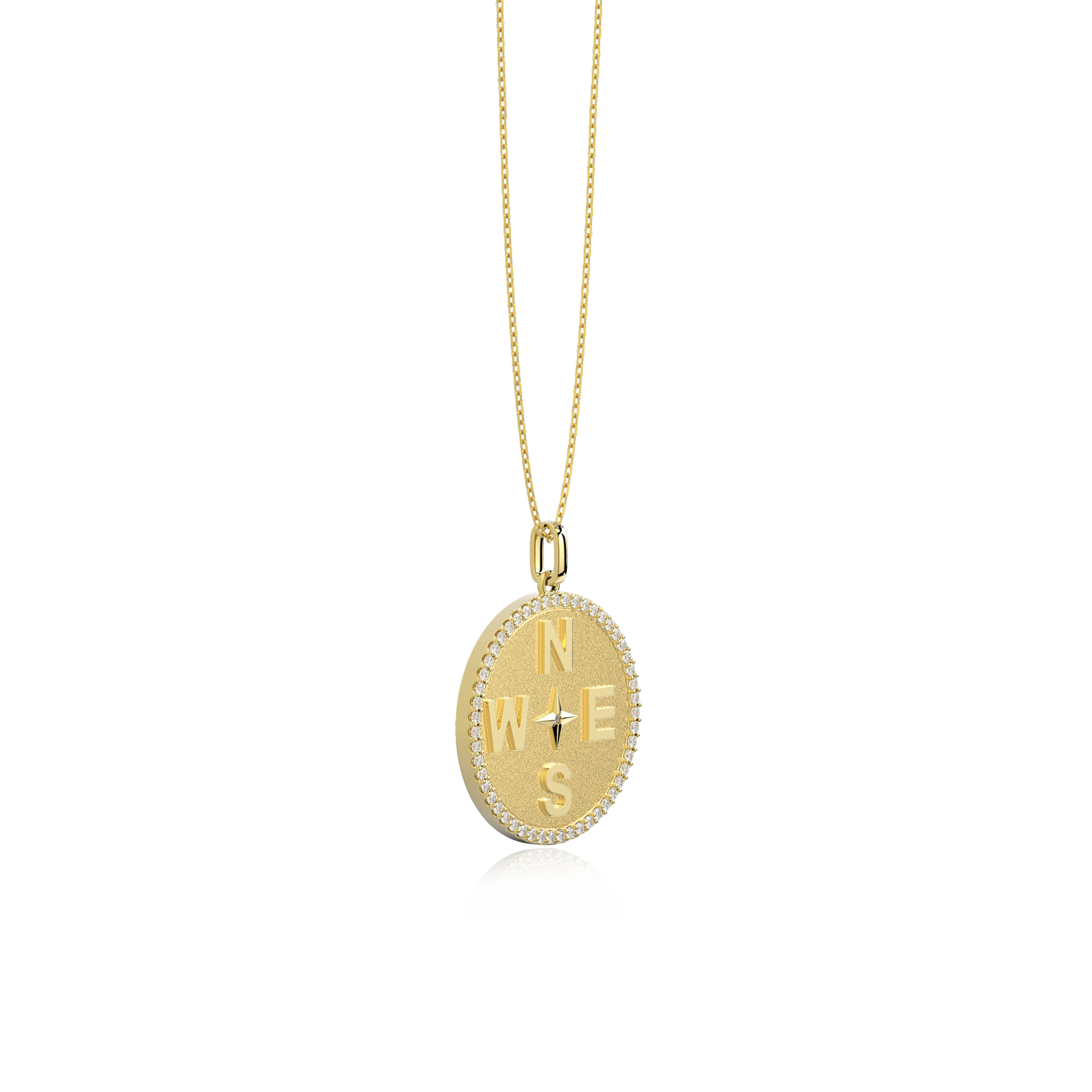 Personalized Medallion Necklace | Custom Letter & Lucky Symbol Pendant with Engraving or Photo Upload, 18K Gold Plated