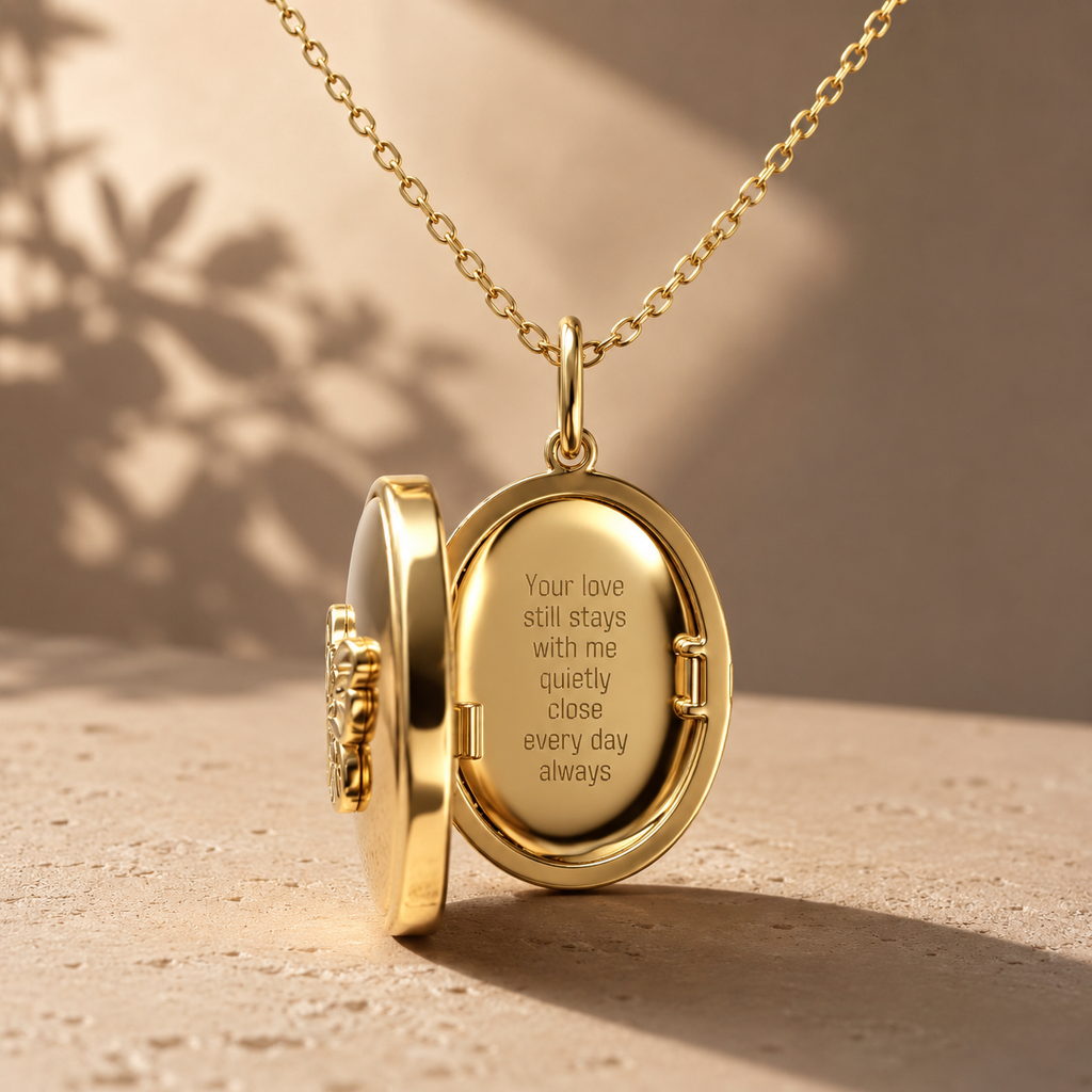Collier médaillon papillon – Médaillon photo personnalisé avec gravure, pendentif en nacre, cadeau de bijoux personnalisés