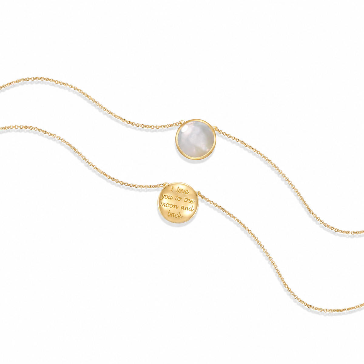 Mother of Pearl Pendant Necklace – 925 Sterling Silver