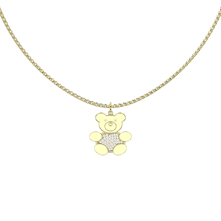 Teddy Family Necklace SN034BR