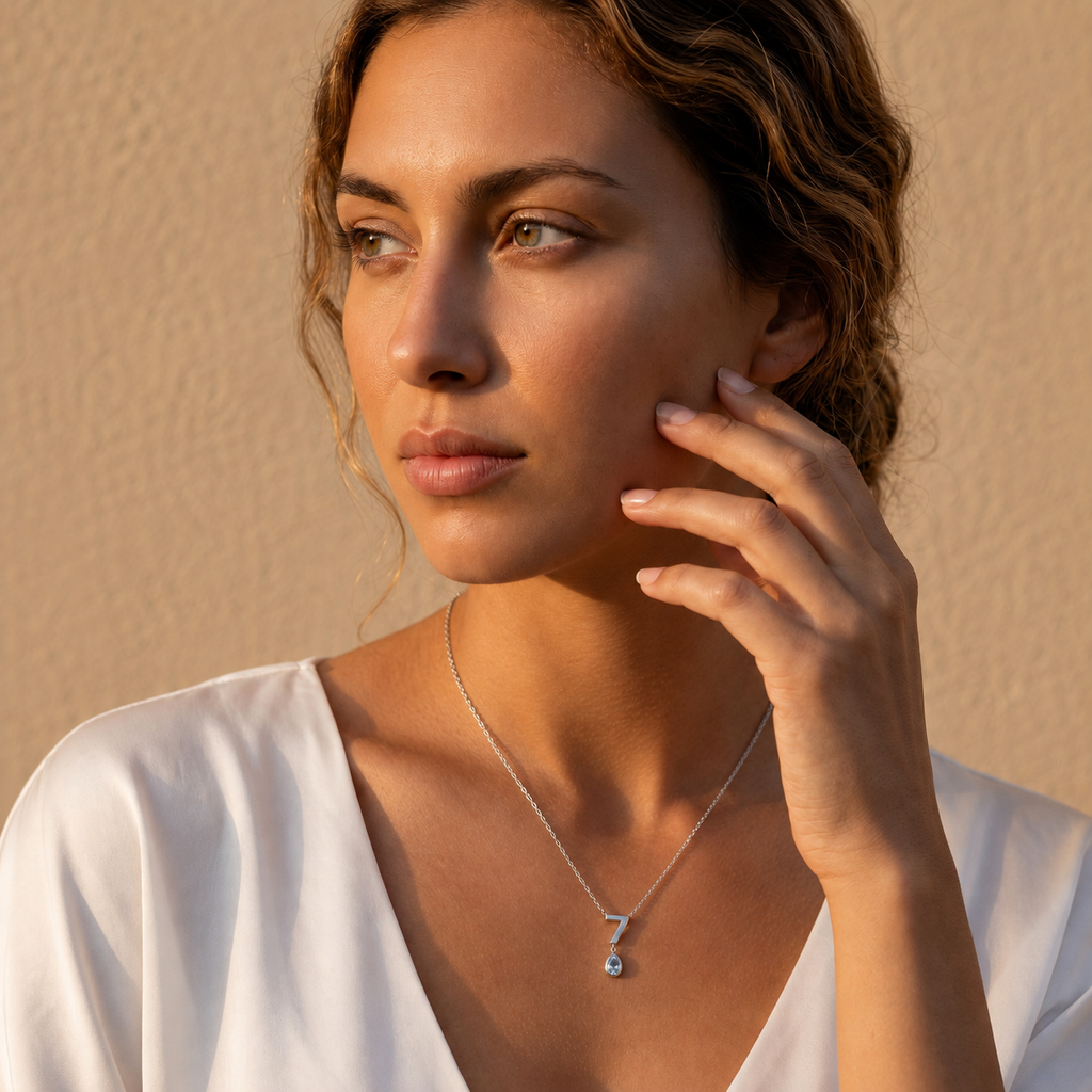 Collier personnalisé avec chiffre de naissance et pierre de naissance – Pendentif porte-bonheur personnalisé avec 12 pierres de naissance et serti oxyde de zirconium en option, cadeau de bijoux d'anniversaire