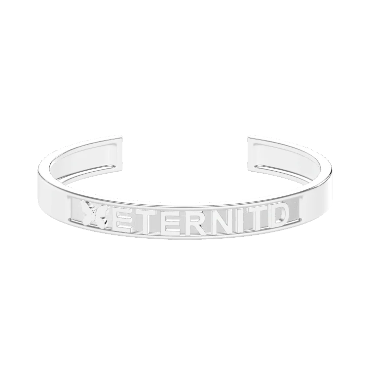 Personalized Modular Name Cuff Bracelet - S925 Sterling Silver