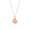 Personalized Charm Necklace – Custom Engraved Photo, Fingerprint & Message Pendant 18K Rose Gold Plated Silver SS25N001H