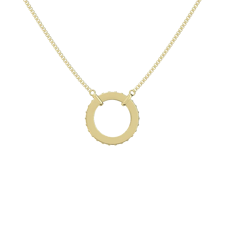 Personalized Family Circle Birthstone Necklace