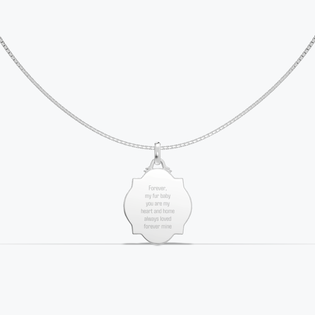 Pet Photo Relief Necklace-925 Sterling Silver