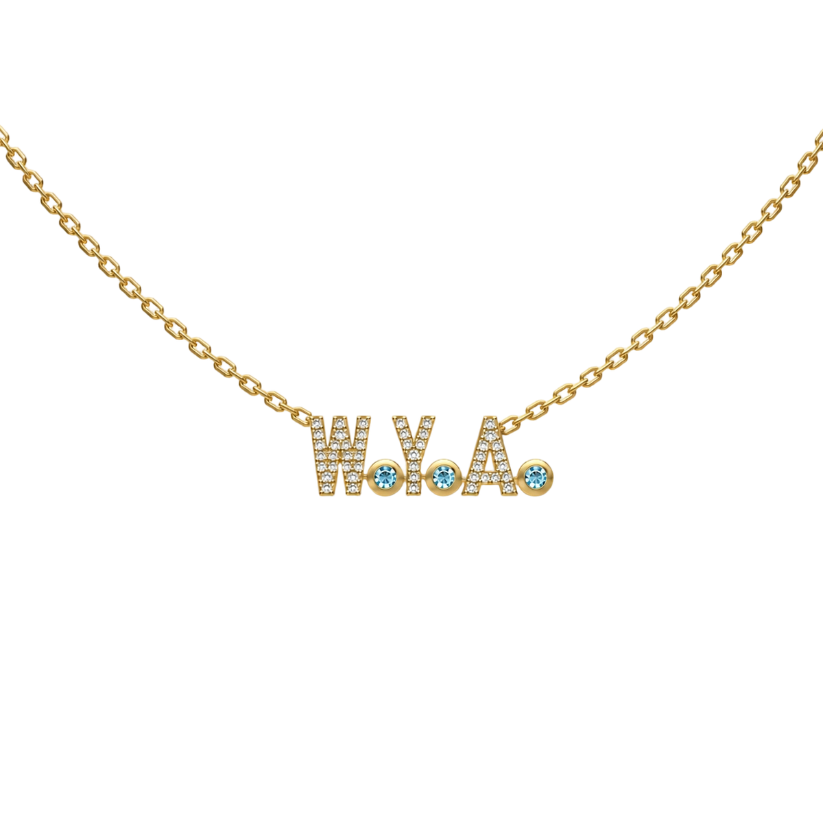Personalized Name and Birthstone Necklace-S925 Sterling Silver