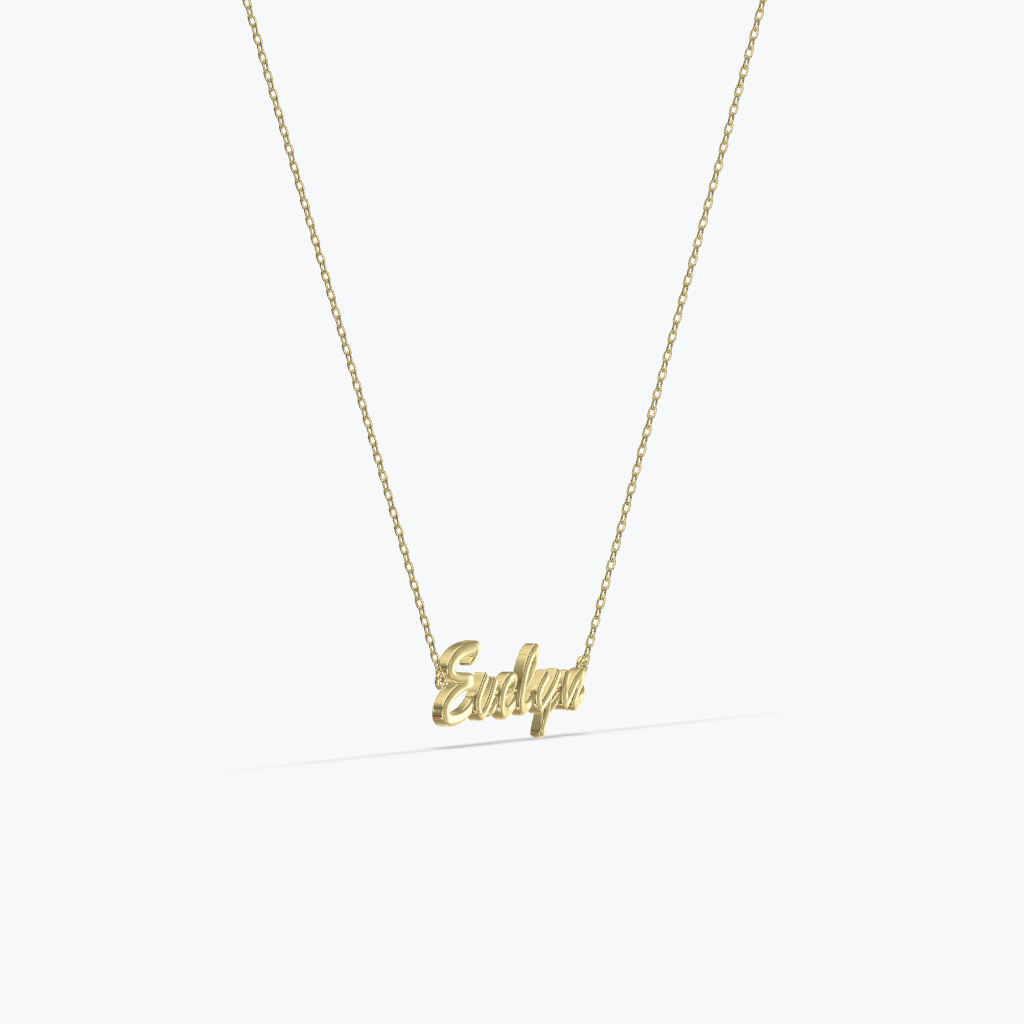 Personalized Romantic Script Name Necklace - S925 Sterling Silver
