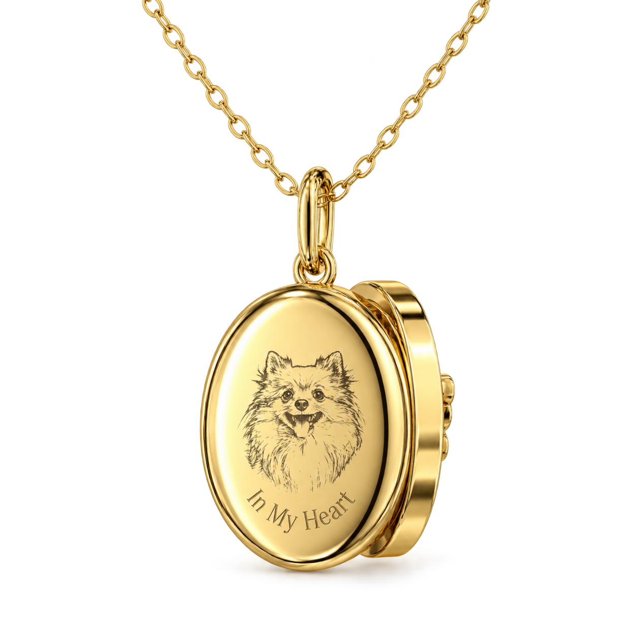 Personalized Butterfly Photo Locket Necklace - S925 Sterling Silver