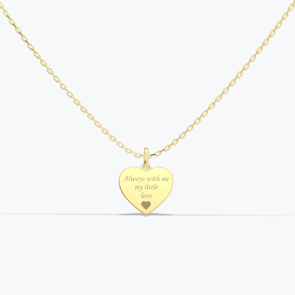 Baby Footprint Heart Necklace-925 Sterling Silver