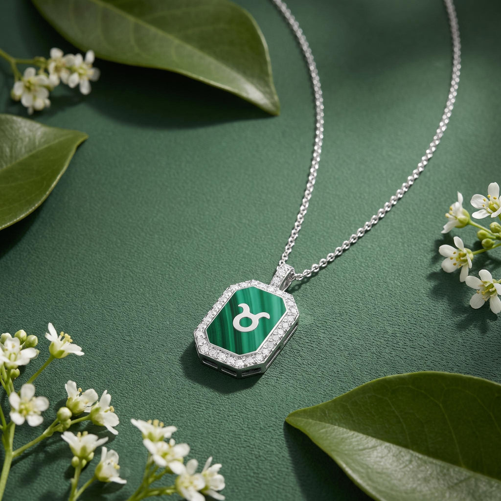 Personalized Zodiac Gemstone Necklace - S925 Sterling Silver