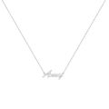 Collier prénom en écriture personnalisée – Collier prénom signature personnalisé, Bijou plaqué or 18 carats