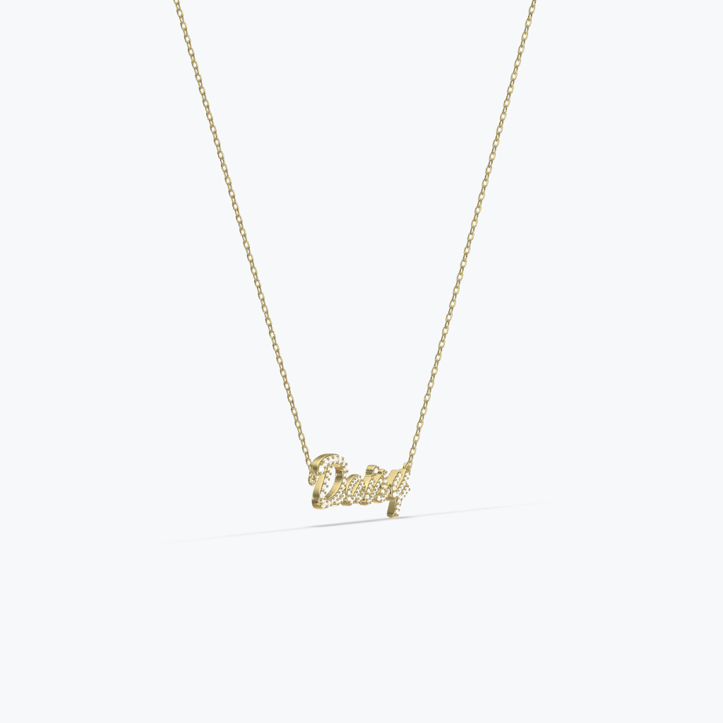 Personalized Signature Name Necklace - S925 Sterling Silver