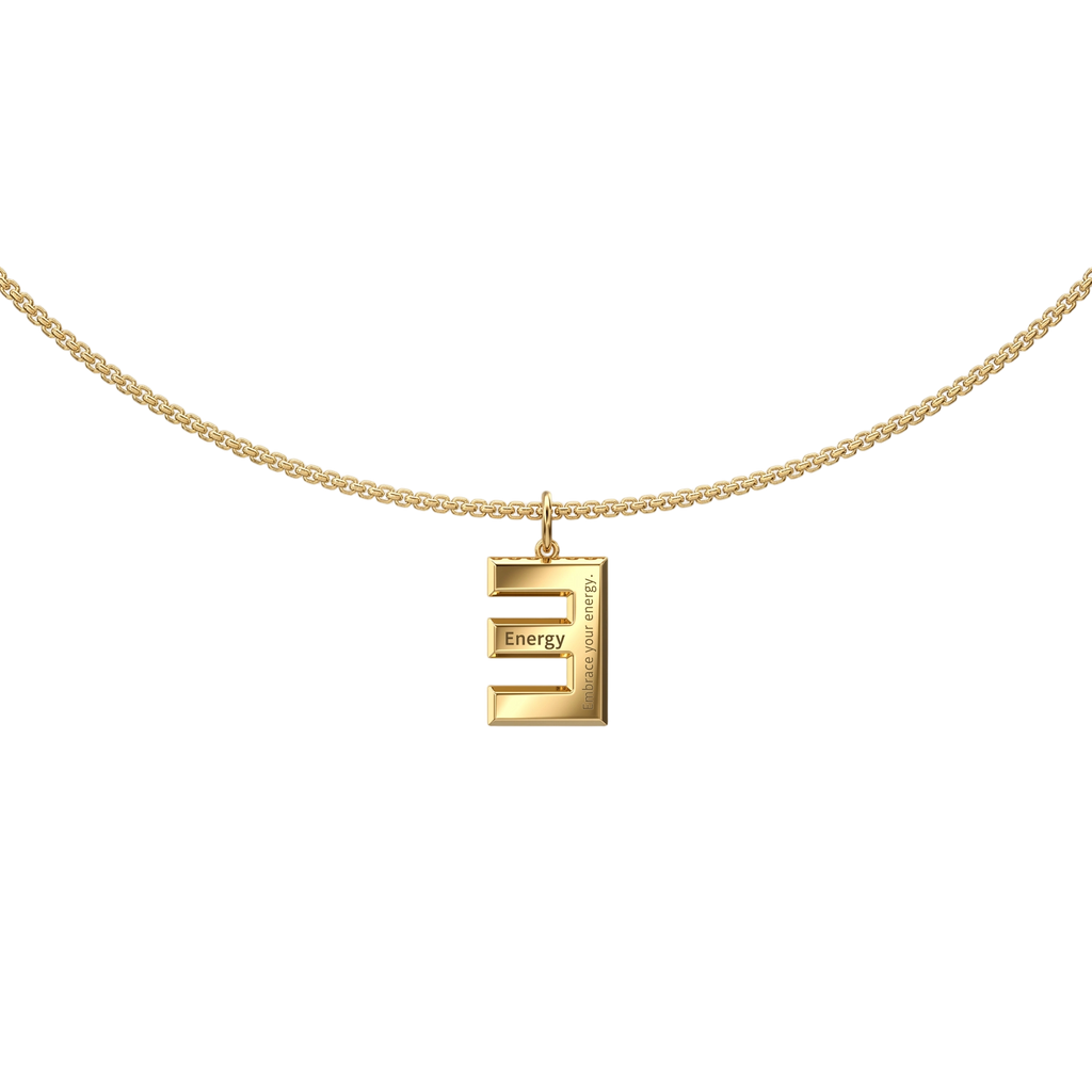 Personalized Initial Necklace for Men – Custom 3D Letter Pendant