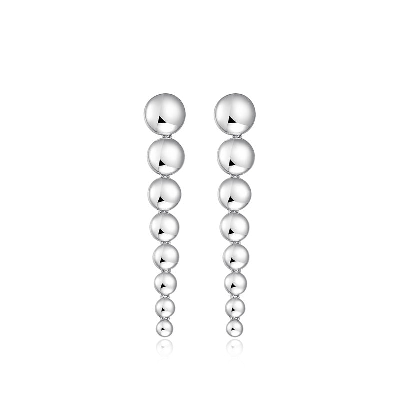 Sculptural Long Drop Earrings - 18K Gold Plated Sterling Silver