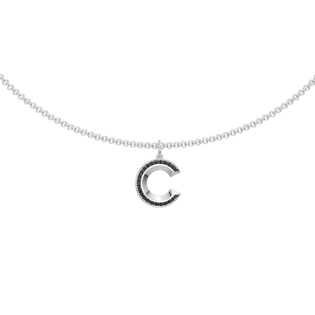 Personalized 3D Initial Necklace – Custom Letter Pendant