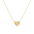 Personalized Heart Initial Necklace for Women – 18K Gold Plated Letter Pendant with Custom Back Engraving