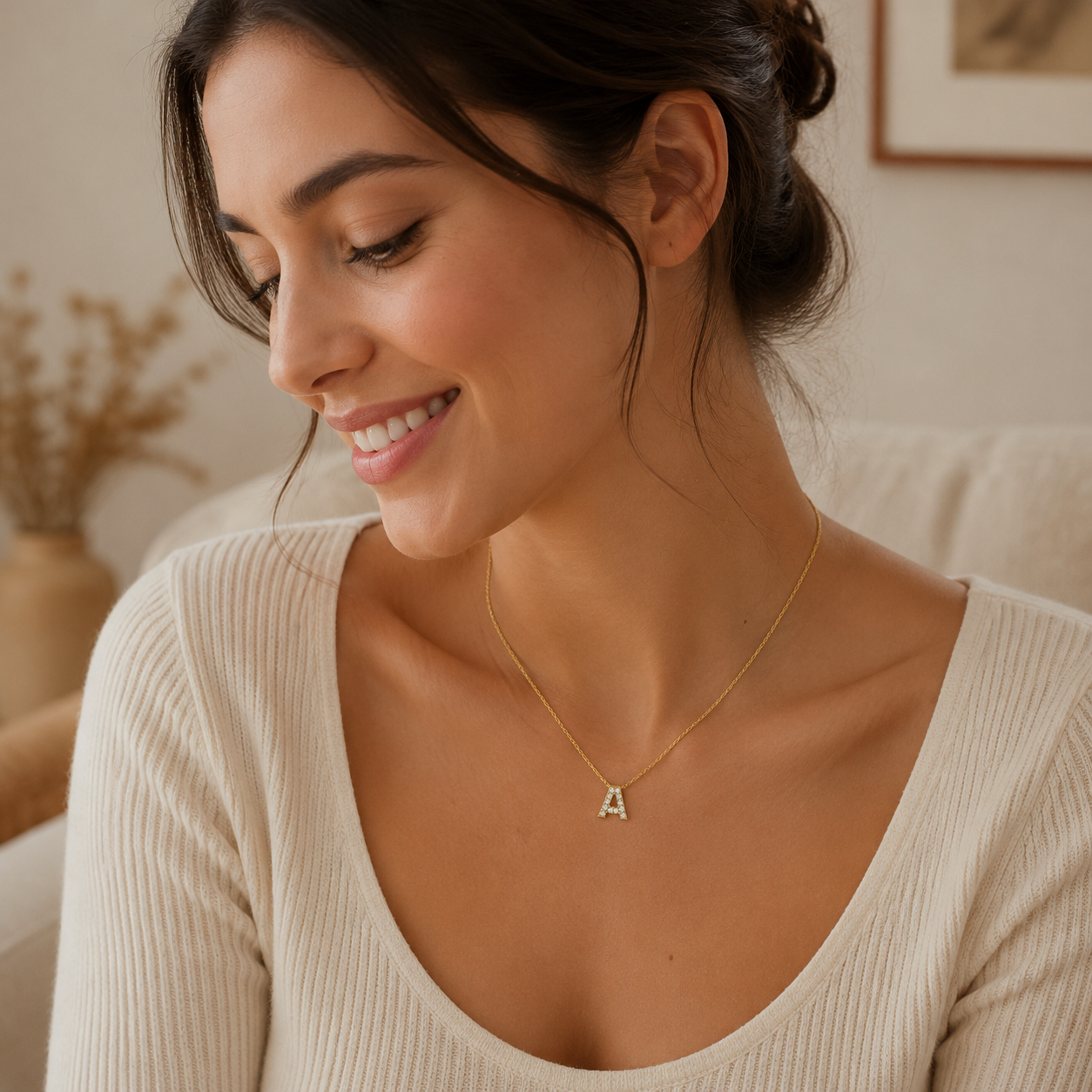 Personalized Signature Initial Necklace
