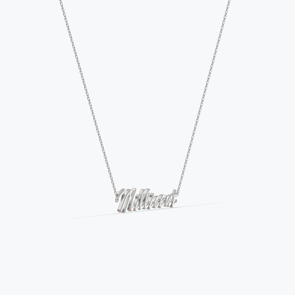 Personalized Cursive Name Necklace - S925 Sterling Silver