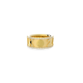 Bague Symbole Chance Personnalisée | Bague Lettre et Icône Personnalisée avec Détails Pavés, Bague Nom Gravé