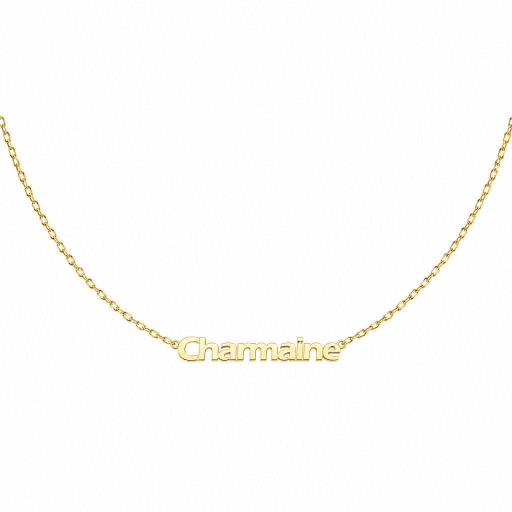 Personalized Name Necklace-18K Gold Plated