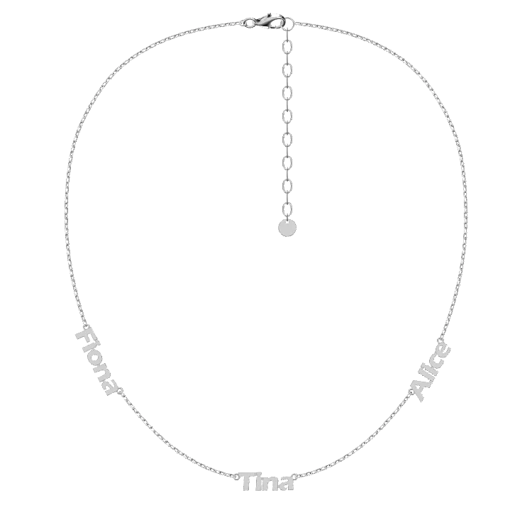 Double Name Necklace - Personalized Jewelry