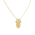 Custom Birth Flower Necklace – Personalized Initial & Birthstone Pendant Gift for Her