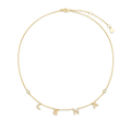 Custom Name Necklace in Gold or White Gold with Diamond Accent SS25N004BR