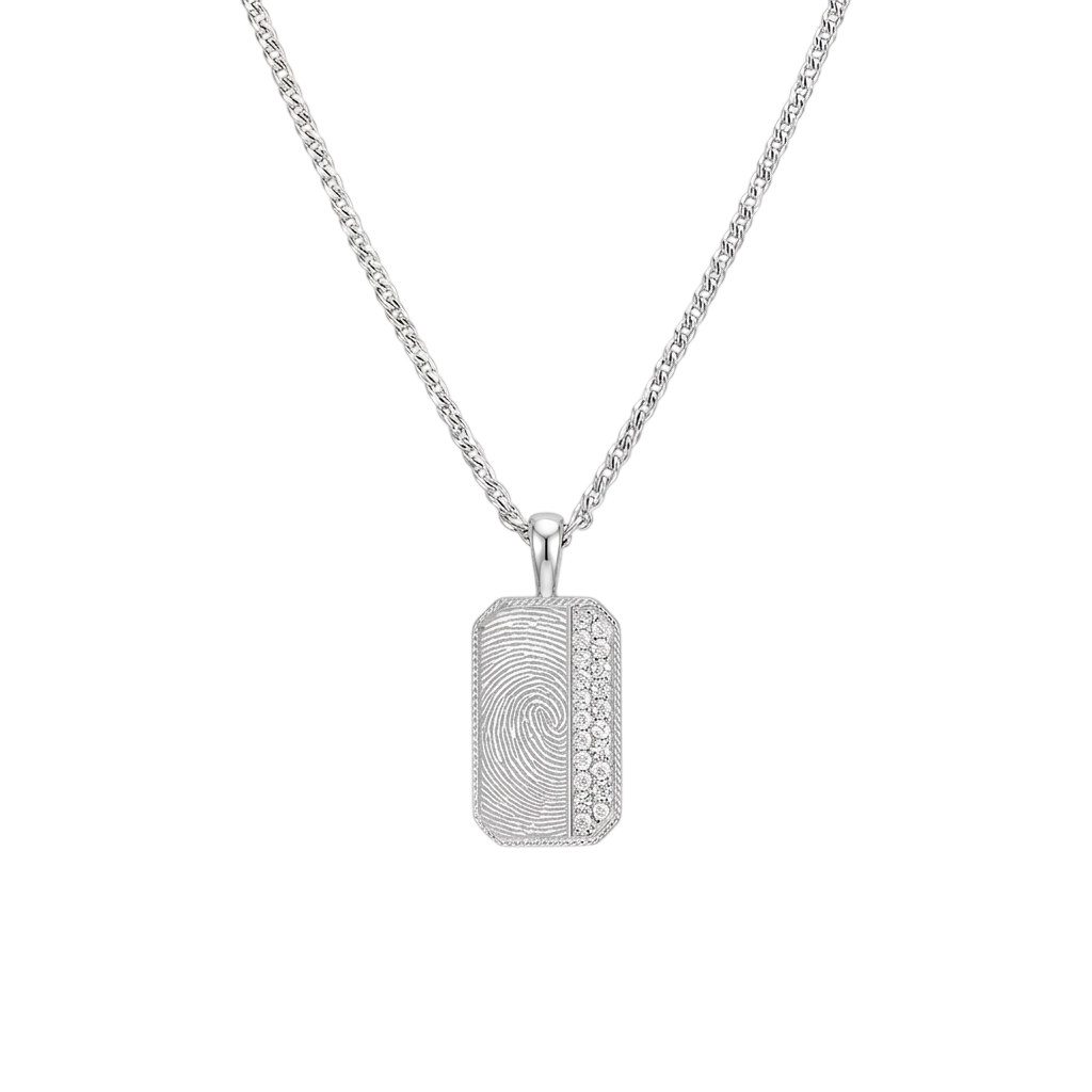 Custom Engraved Fingerprint Pendant