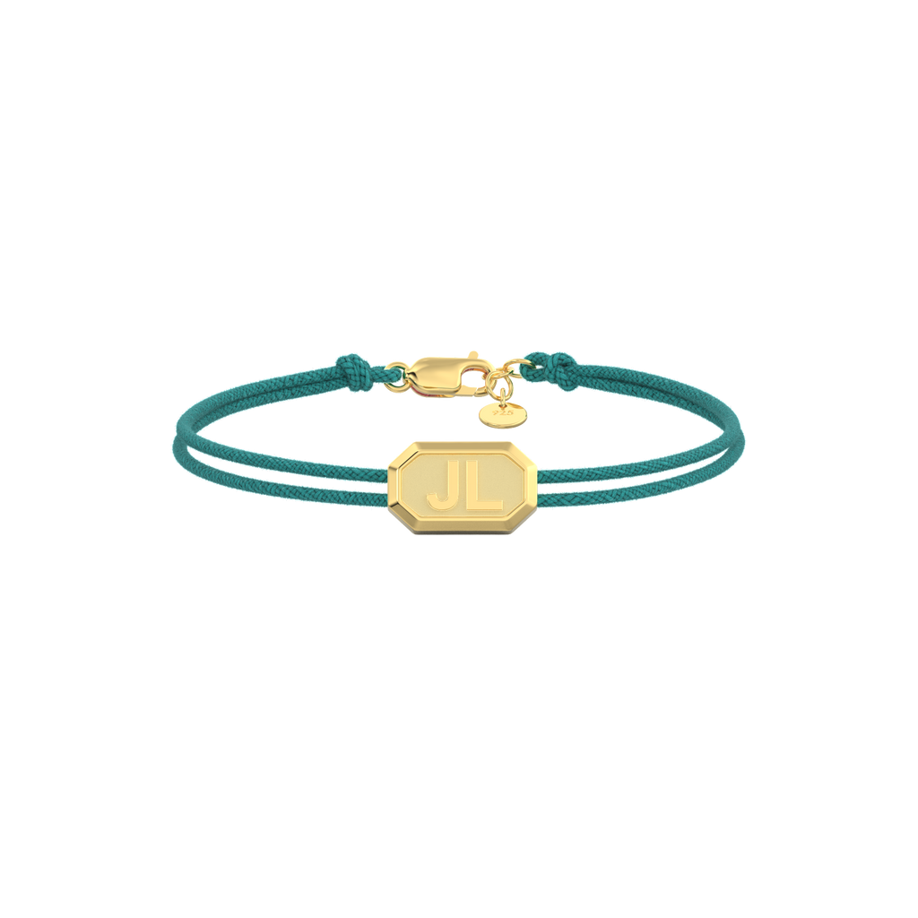Custom Initial Bracelet with Faceted Beads – Personalized Name Jewelry Gift
