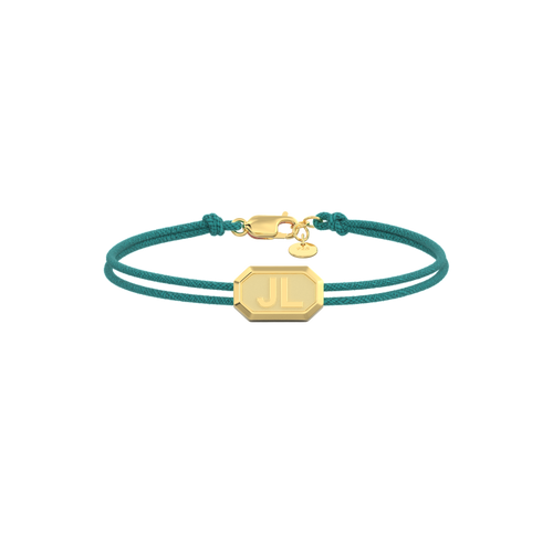 Custom Initial Bracelet with Faceted Beads – Personalized Name Jewelry Gift