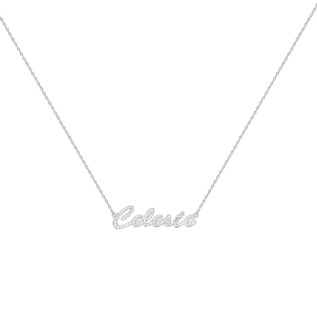 Personalized Script Name Necklace - S925 Sterling Silver