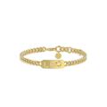 Personalized Pavé ID Bar Bracelet | Custom Name Curb Chain Bracelet for Him & Her with Engraving
