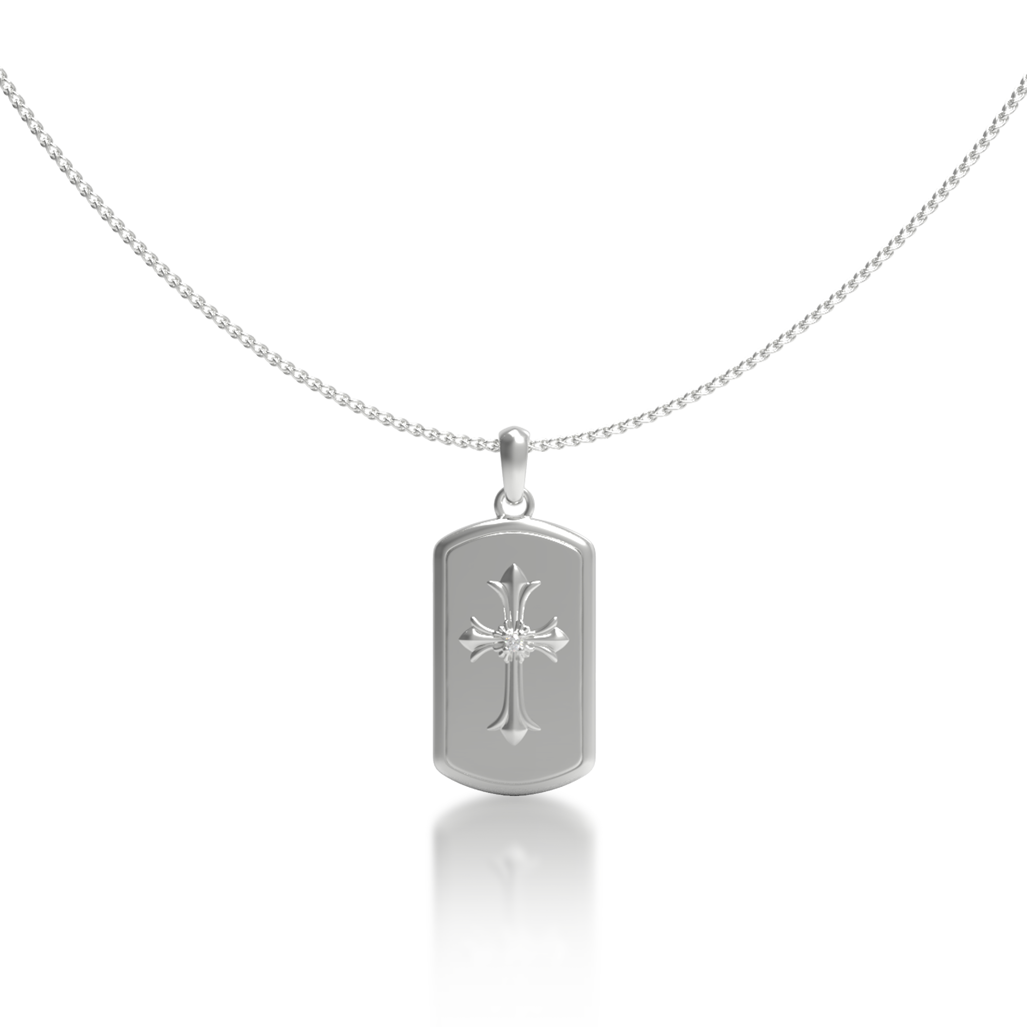 Sancta Icon Necklace | Custom Relief Necklace Faith Pendant | Engraved Medallion Spiritual Jewelry SN017C