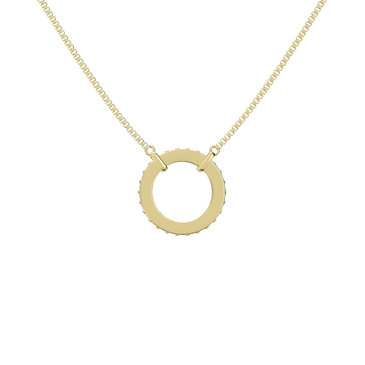 Personalized Family Circle Birthstone Necklace